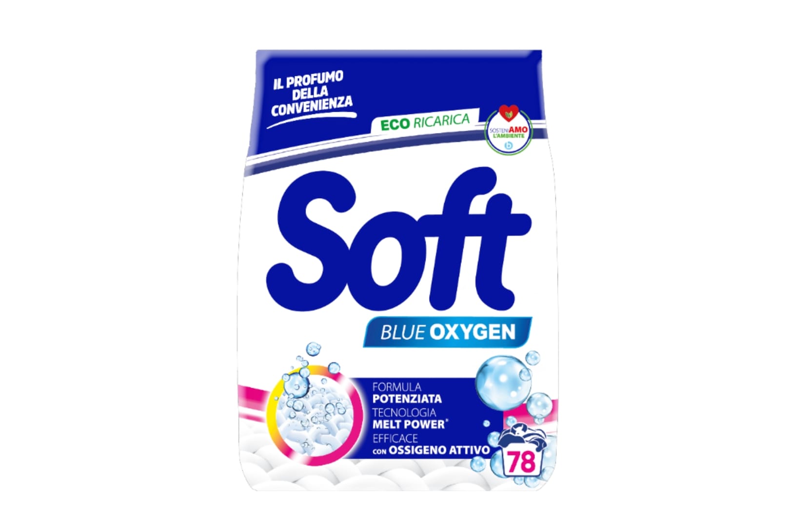 SOFT 78 misurini BLUE OXYGEN polv.lav. Kg. 3,900x4