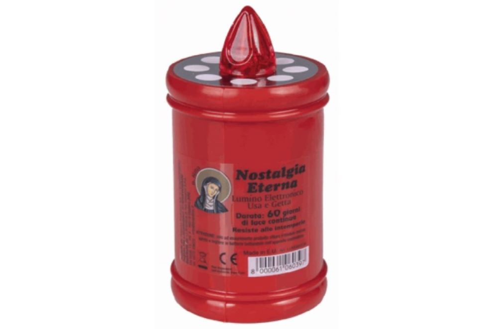 LUMINO ELETTRICO ROSSO 60gg NOSTALGIA ETERNA x30