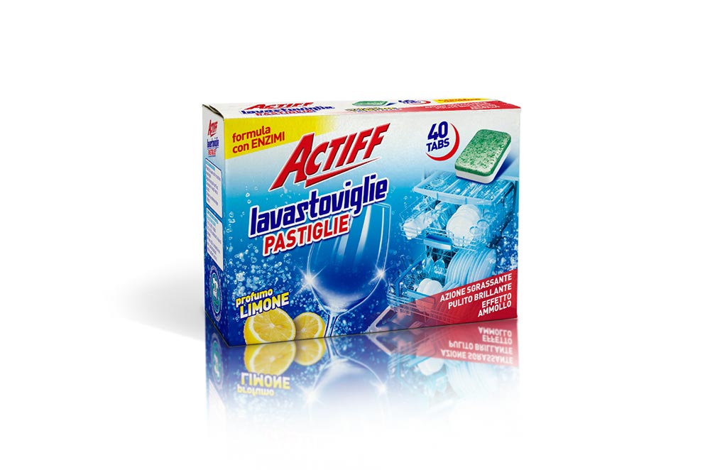 ACTIFF PASTIGLIE LAVASTOVIGLIE LIMONE 40 TABS x6