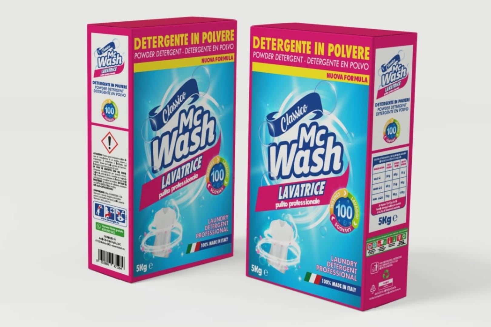 MC WASH CLASSICO polv. lavatrice 100 lavaggi Kg. 5